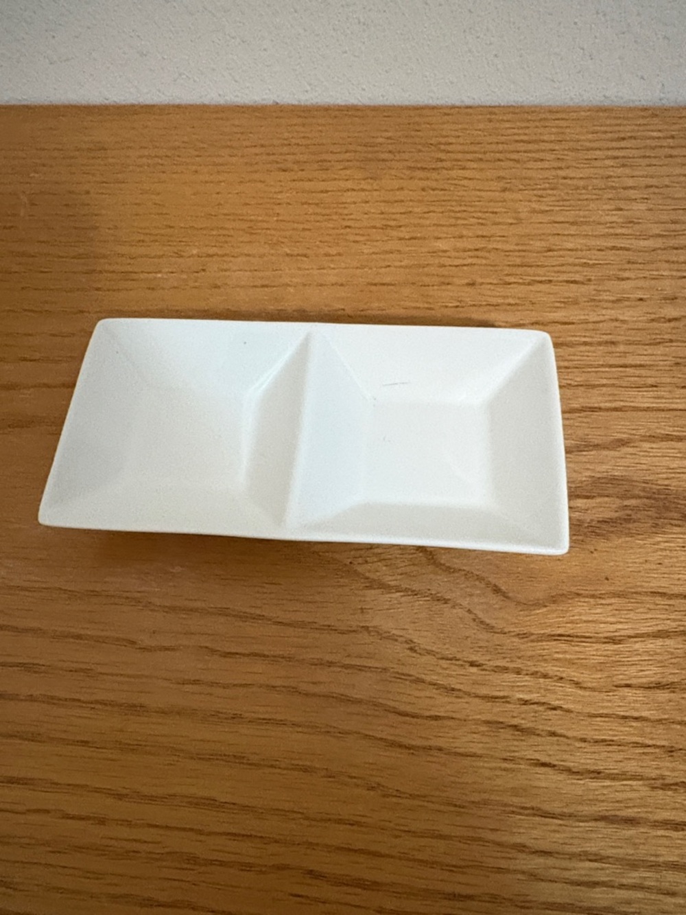White Double Dip Serving Dish